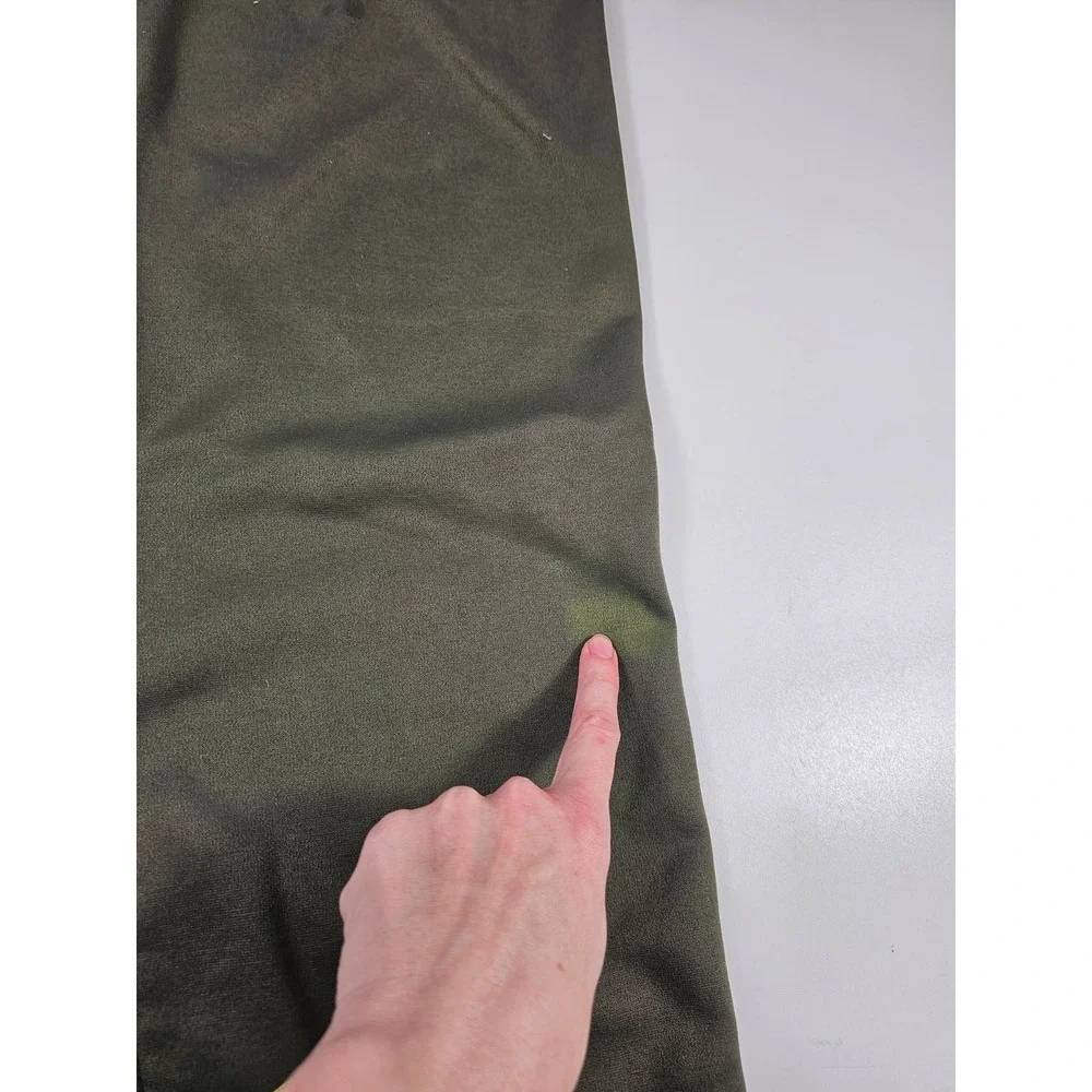 Nike fleece lined green warm sweatpants size XL men's (FLAWS)